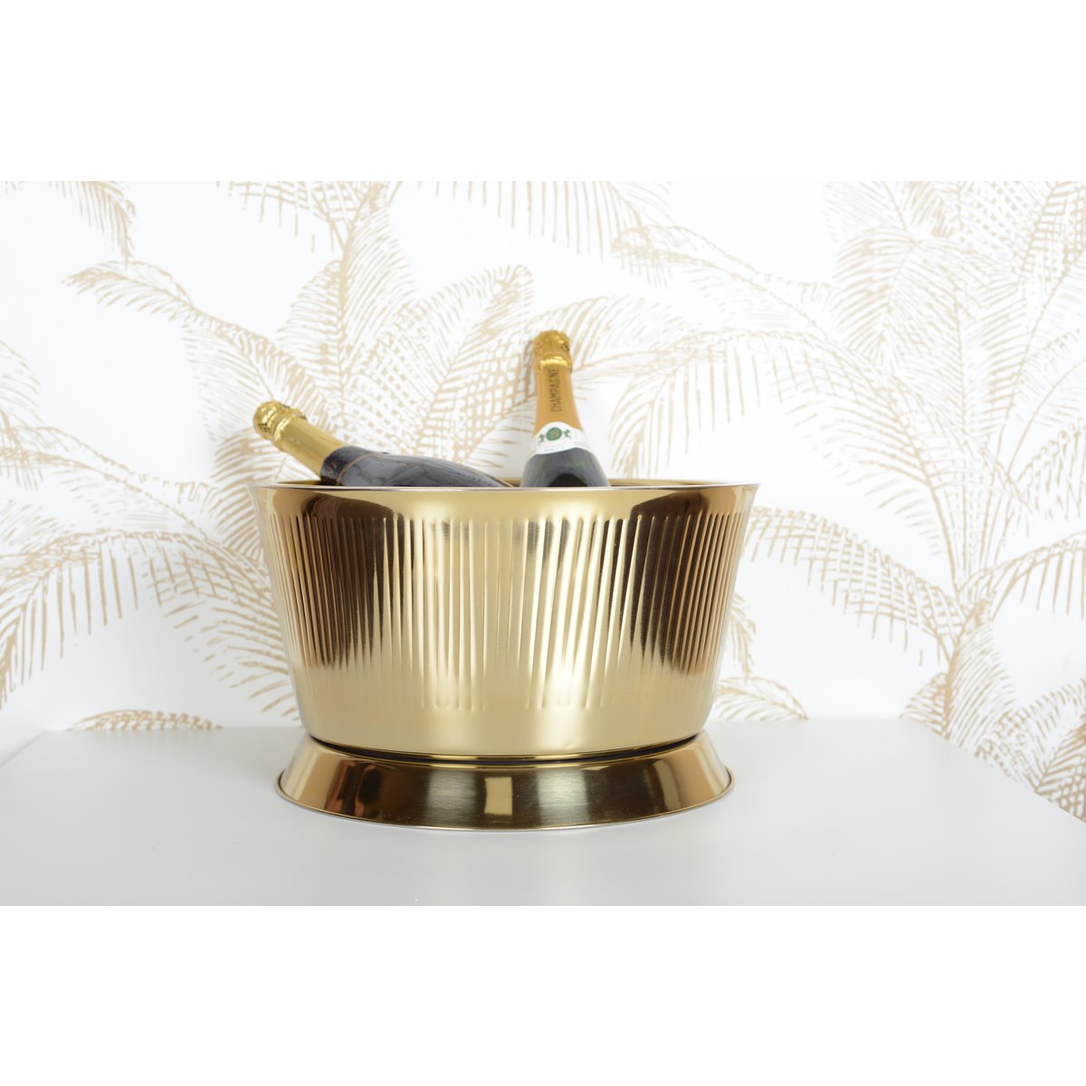 GOUDEN DRANK EMMER MET GERIBBEL PATROON