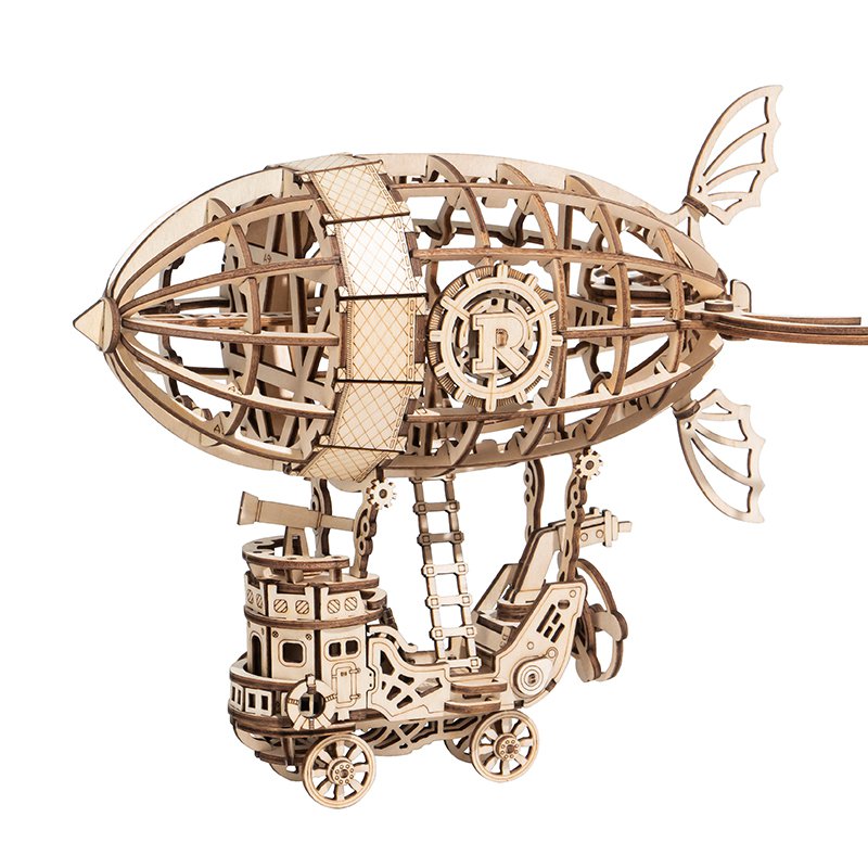 3D Houten Puzzel Airship, Robotime, TG407, 18x12,5x16,5cm