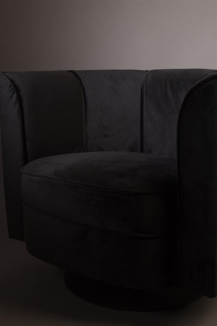 Lounge Chair Flower black