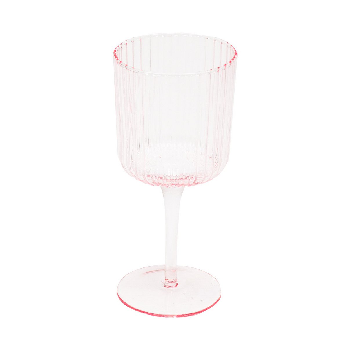 Glaswerk - Wijnglas - Roze - Set van 2 - 8x8x17,5cm