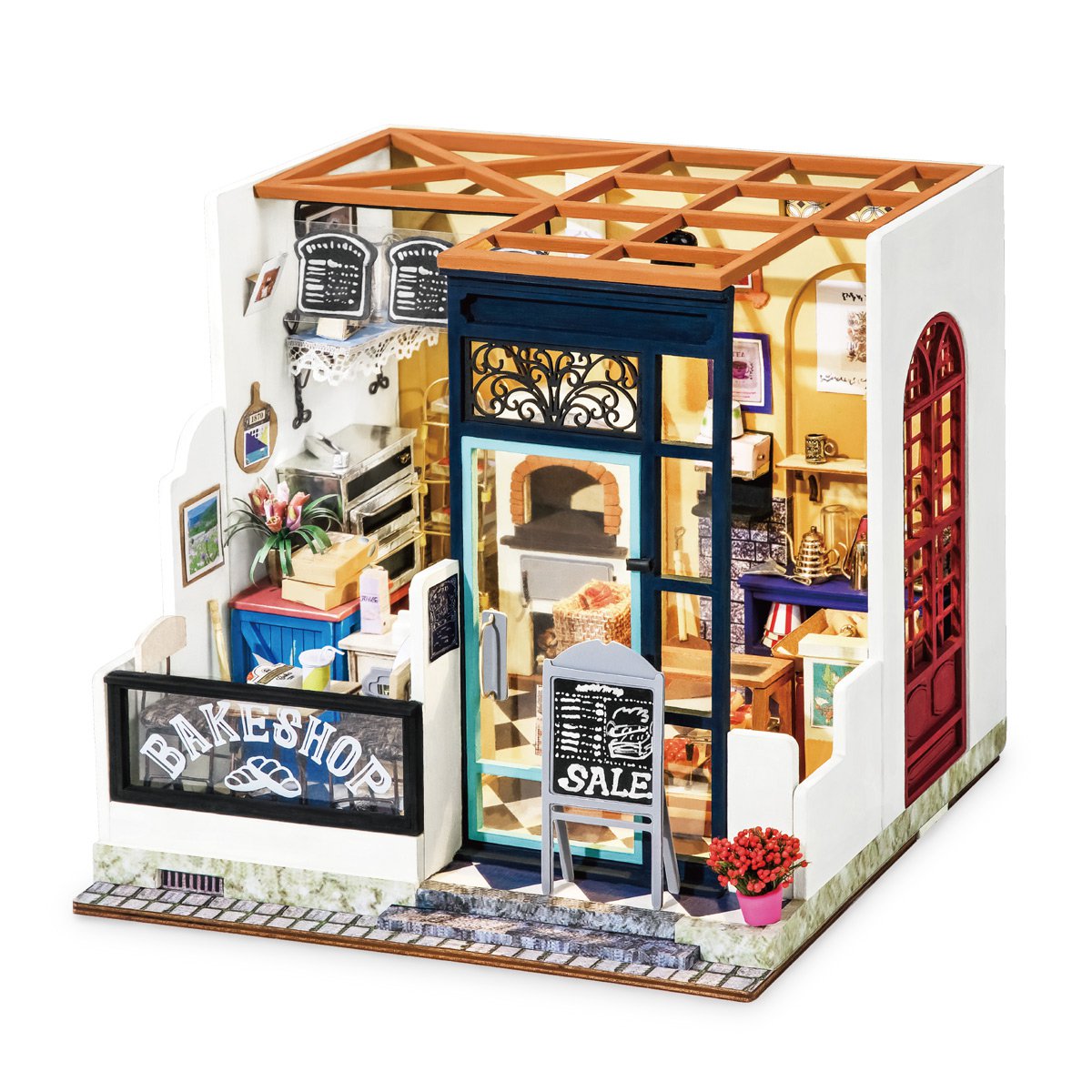 DIY Huisje Nancy's Bake Shop, Robotime, DG143, 32X28X16CM