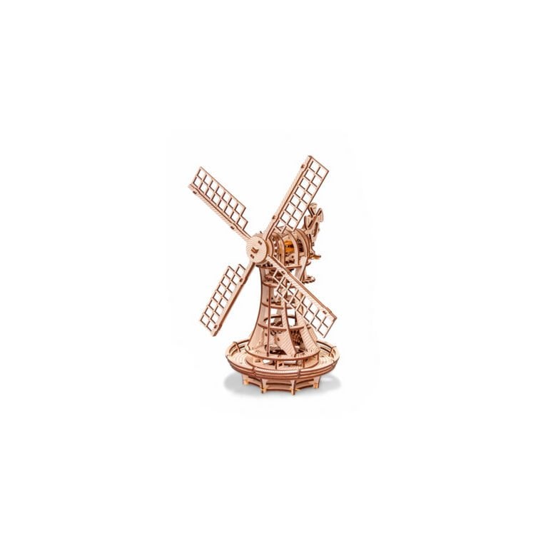 Eco Wood Art 3D Mechanische Puzzel Windmill, 2130, 34x19,5x40cm