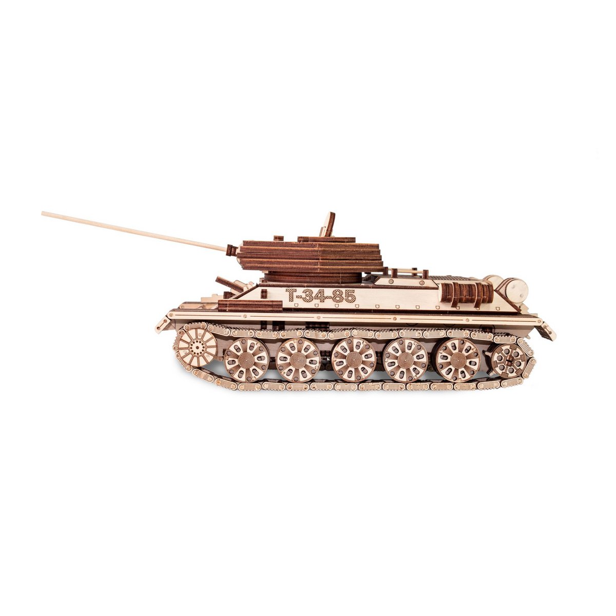 Eco Wood Art 3D Mechanische Puzzel Tank T-34-85, 822, 33x28x9,5cm