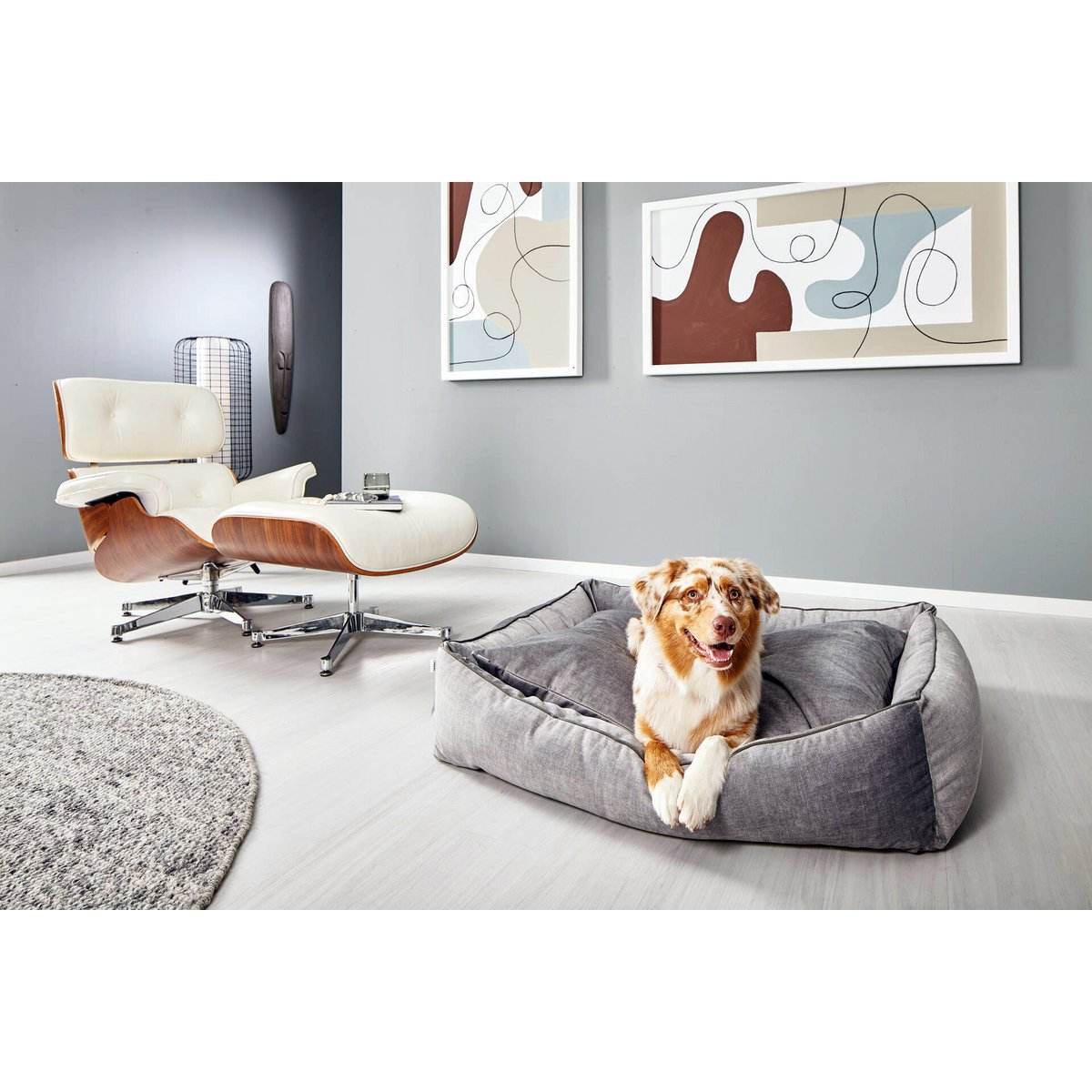 CLASSIC hondenbed - GLAM SILVER