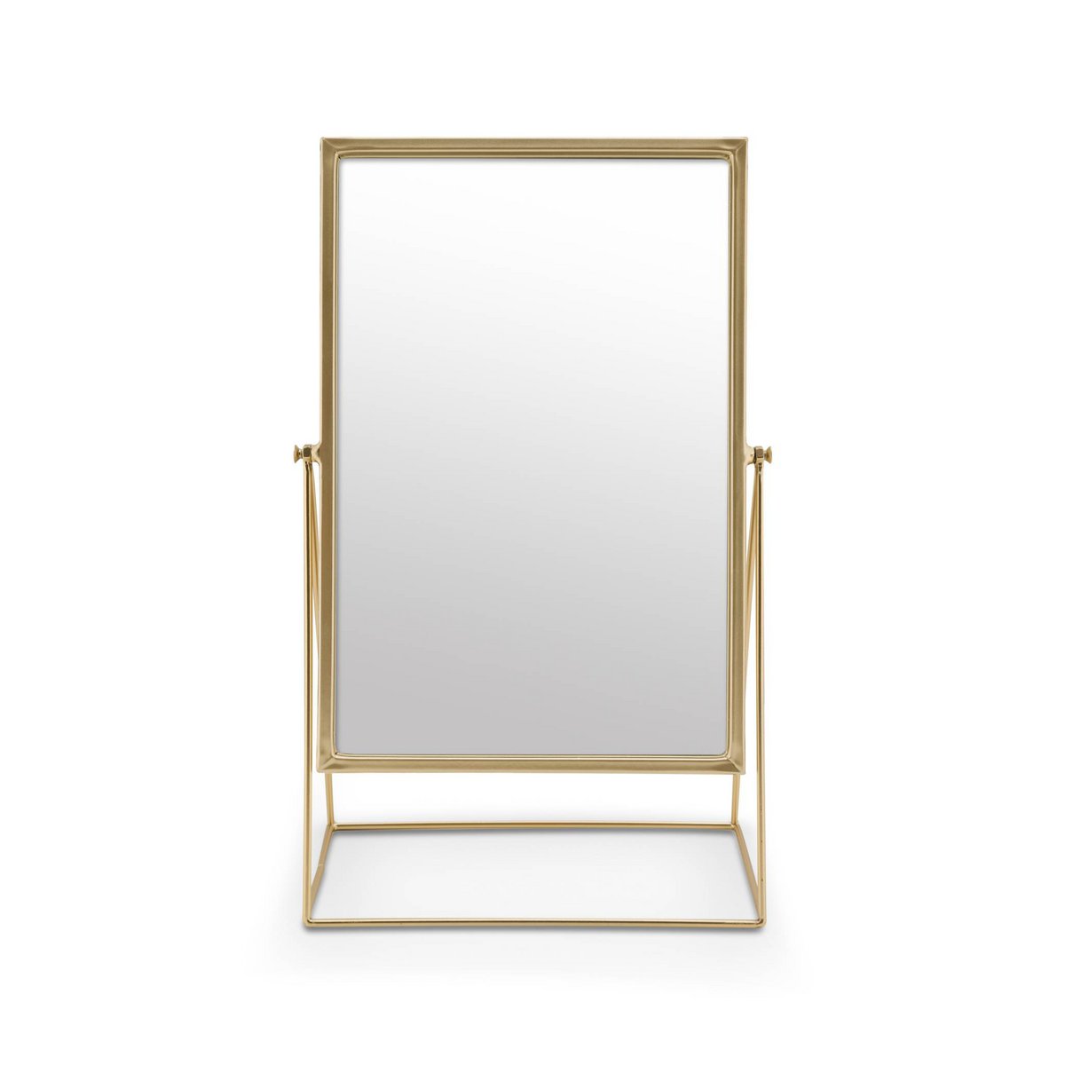 Spiegel Rechthoekig op Standaard Goud 26.5x42.7x14cm