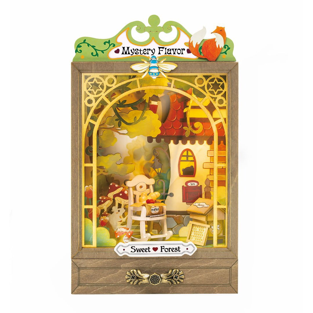 DIY Poppenhuis Sweet Forest, Robotime, DS026, 10,4x8,2x18,4