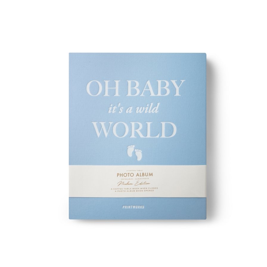 Printworks Photo Album - Baby it's a Wild World - Blue
