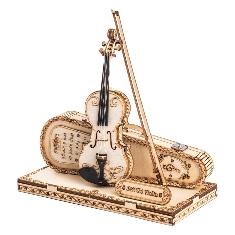 Houten Puzzel 3D Violin Capriccio, Robotime, TG604K, 14,5x7,5x15cm