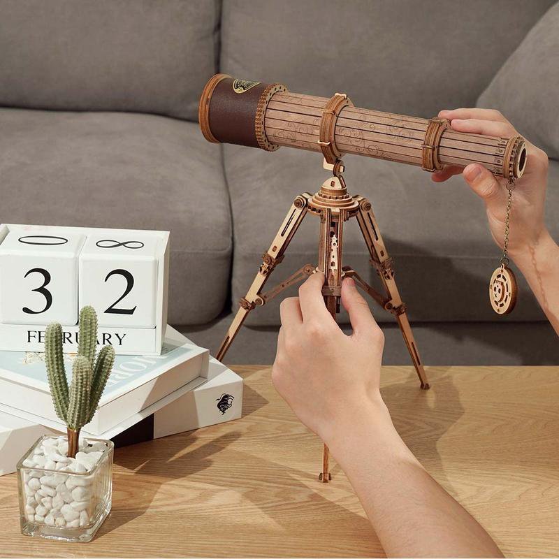Houten Puzzel 3D Monocular Telescope, Robotime, ST004, 33x24x32,5cm