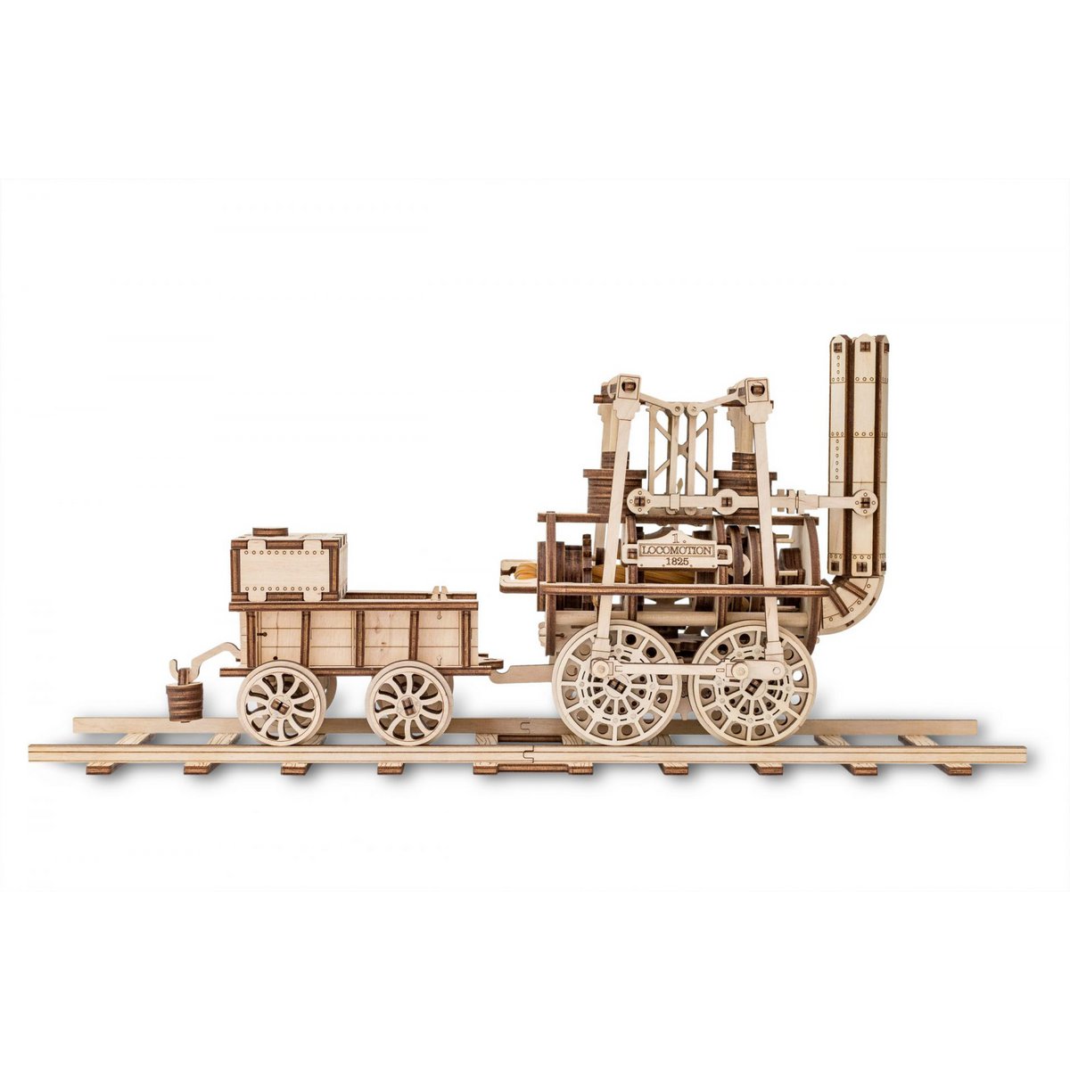 Eco Wood Art 3D Mechanische Puzzel Locomotion, 426, 40x10x17,8cm