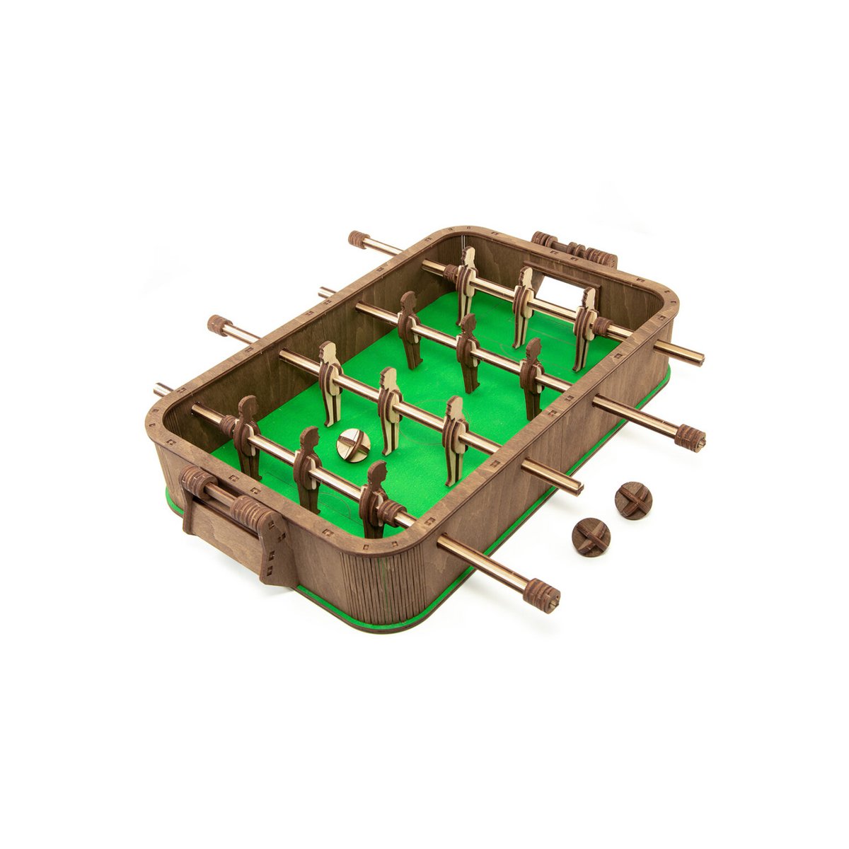 DIY Eco Wood Art, 3D Houten Puzzel, Tafelvoetbal, 1140, 36x37x7.8cm