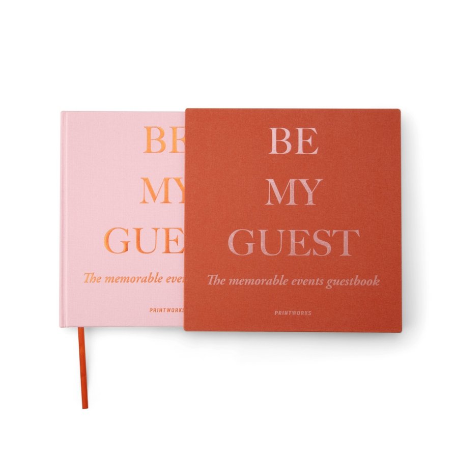 Printworks Gastenboek - Oranje/Roze