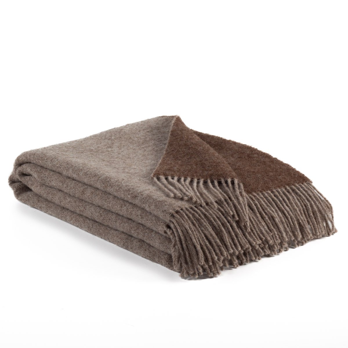 Omkeerbare plaid  CHOCOLADE