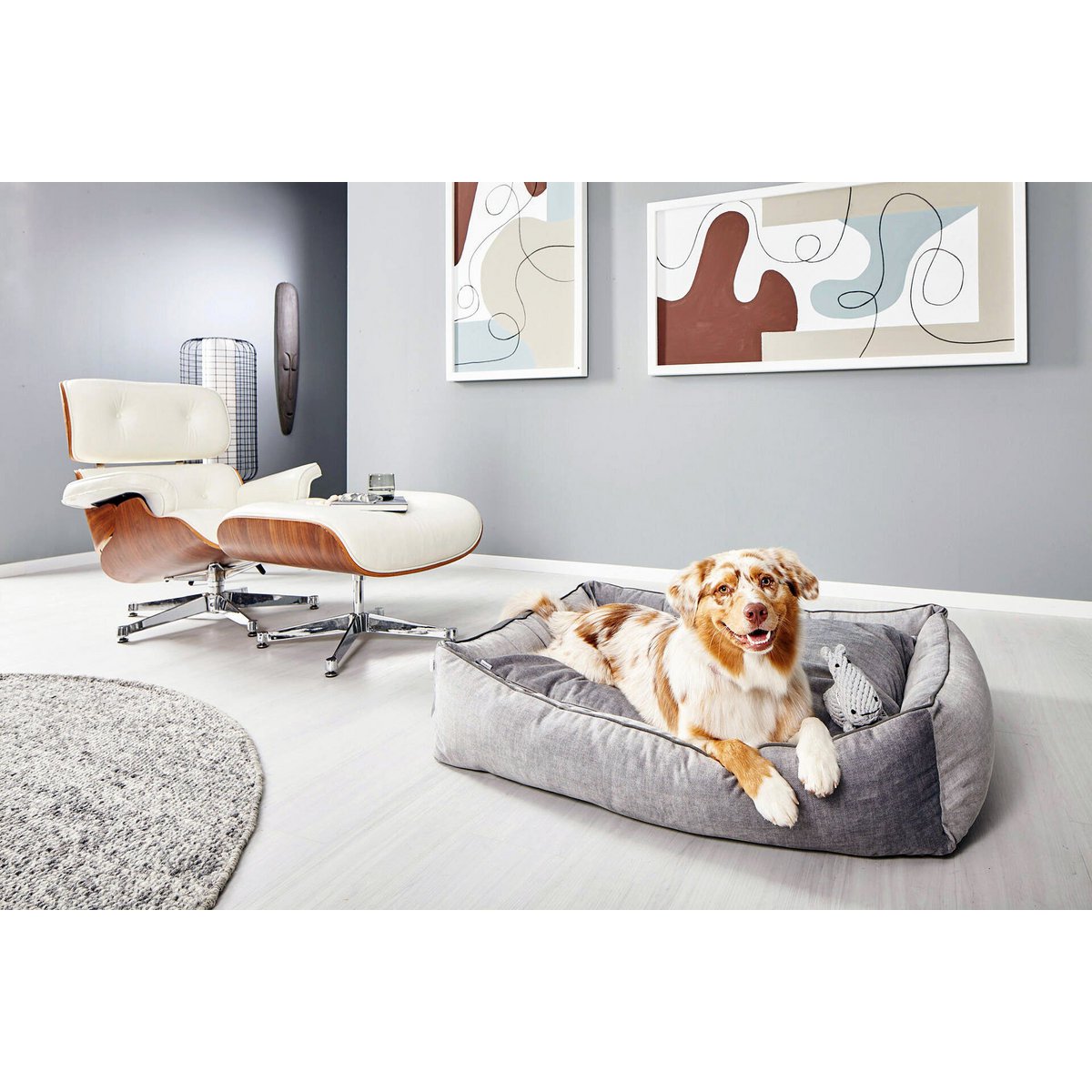 CLASSIC hondenbed - GLAM SILVER