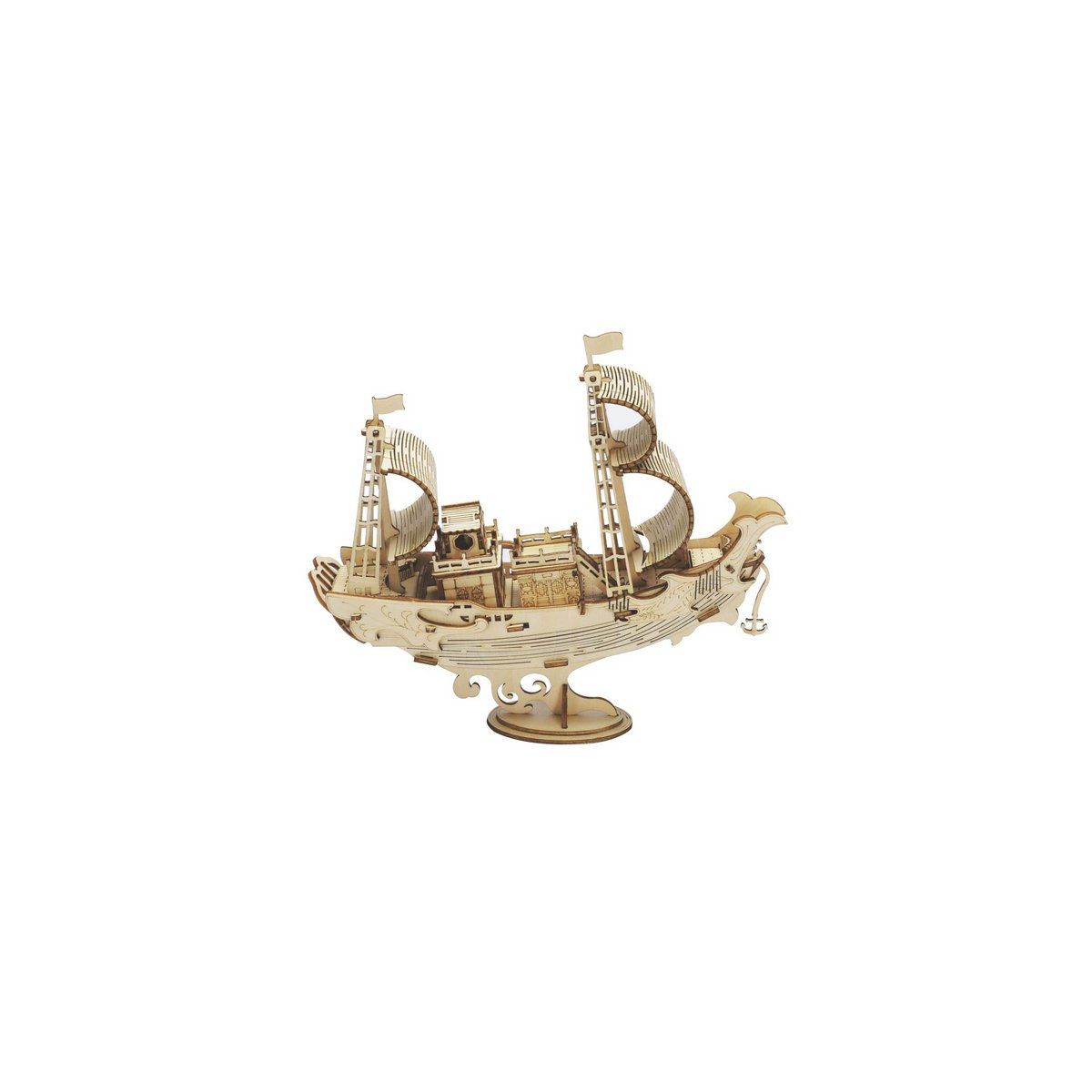 3D Houten Puzzel Japanese Diplomatic Ship, Robotime, TG307, 18,8x5x16,5cm